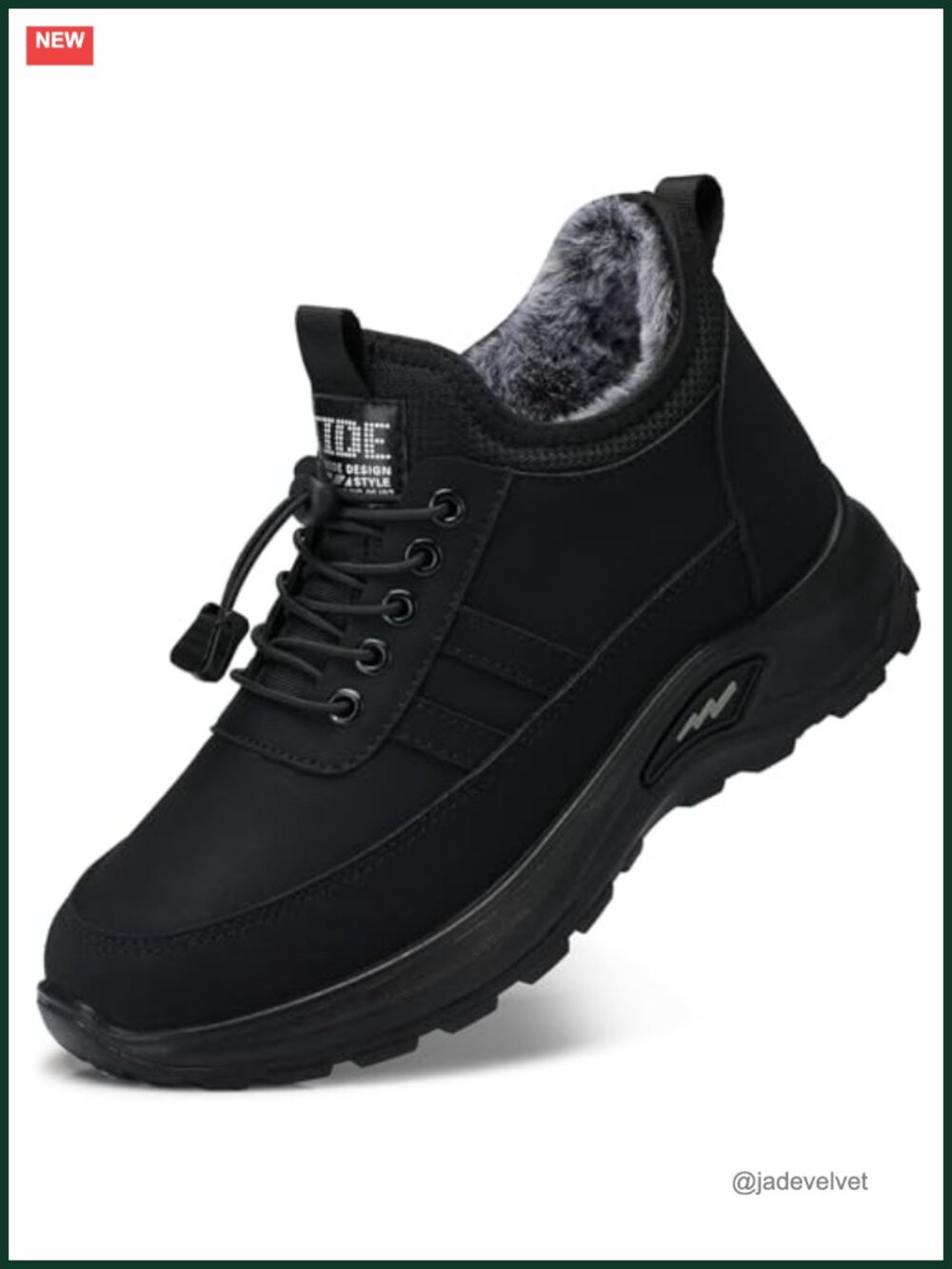 Women's Winter Snow Boots Fur Lined Water-Resistant Faux Leather Non-Slip Ankle